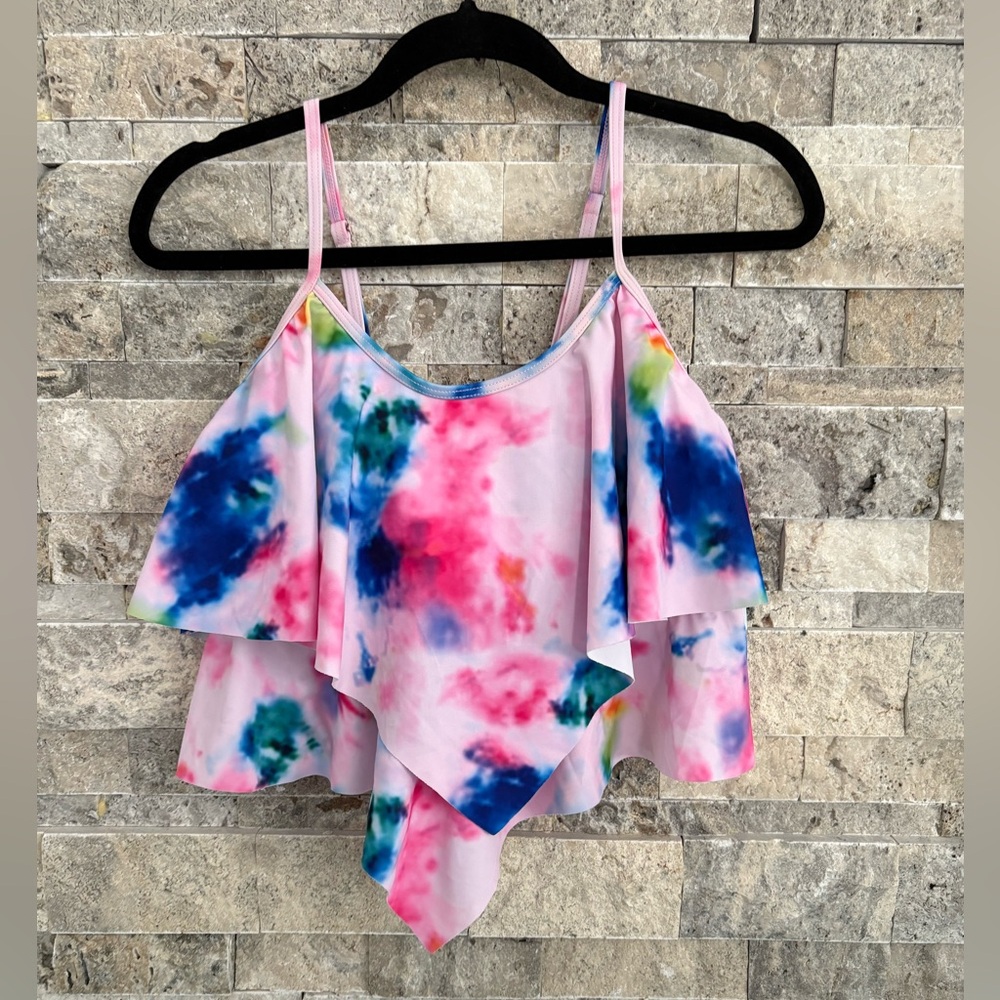 Tie-Dye Spaghetti Strap Women bathing suit Top and buttom , Shein, XL